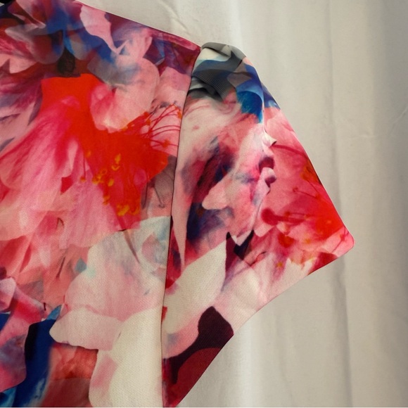 Betsey Johnson Floral Scuba Sheath Midi Dress Stretch Women’s 12 - Picture 9 of 11